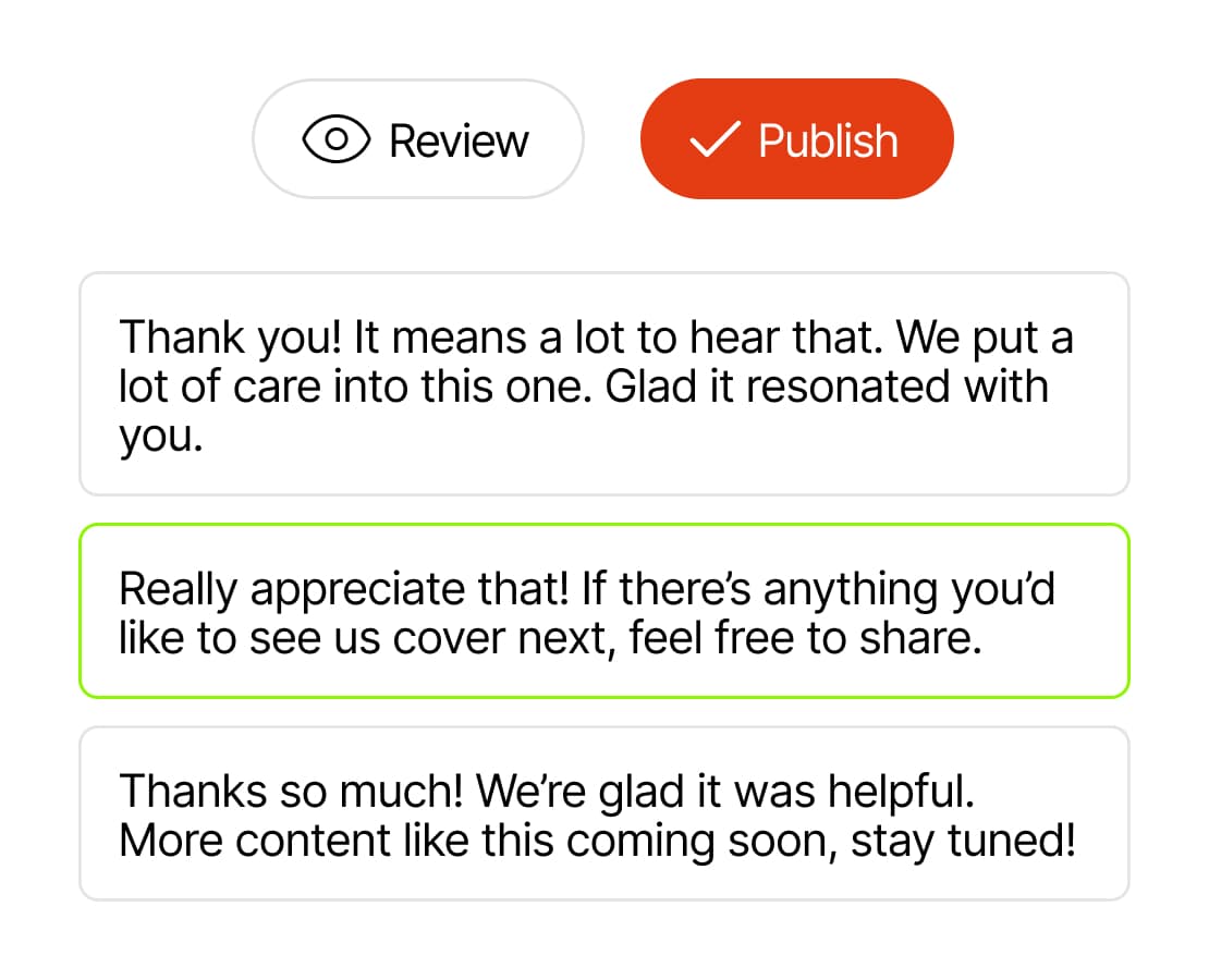 Review & Publish